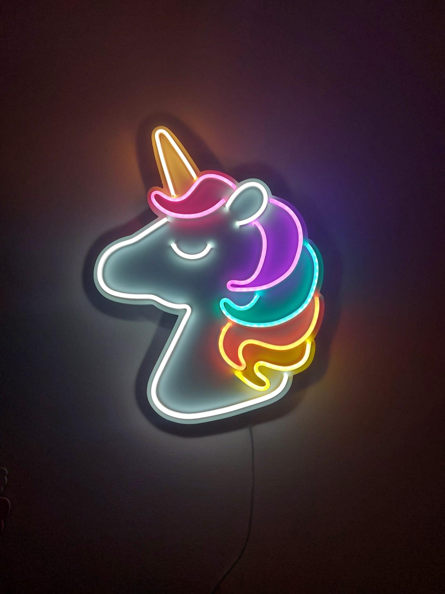 🦄 Unicorn Jednorożec LED Neon - lampka nocna na ścianę / unicorn led - obrazek 2