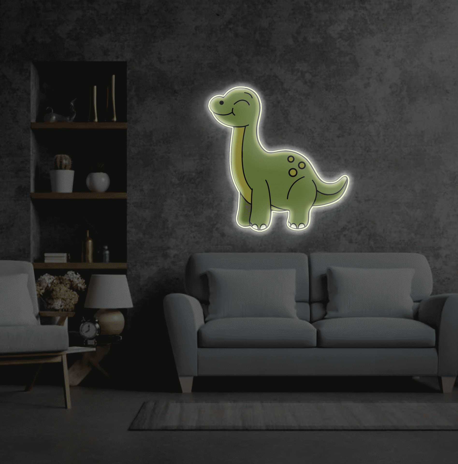 🦕Dinozaur LED Neon - Lampka Nocna - Na ścianę - Dekoracja - obrazek 2