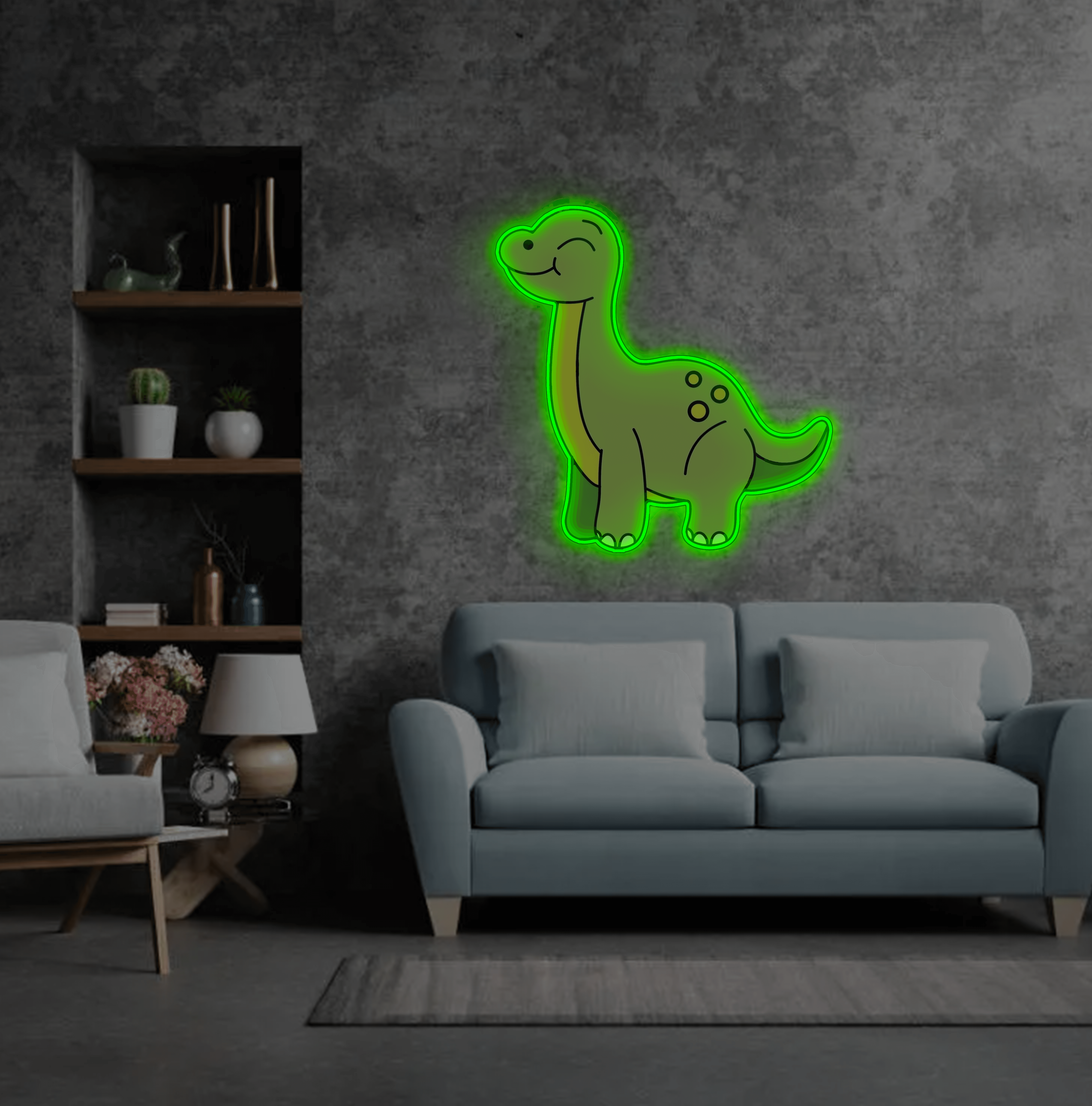 🦕Dinozaur LED Neon - Lampka Nocna - Na ścianę - Dekoracja - obrazek 3