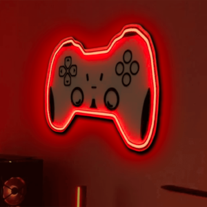 🎮 Gamepad / Pad do gier LED Neon - Pokój gracza – dekoracja ścienna lampka nocna ozdoba